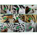 10 years manufacture experience velboa animal print faux fur fabric for inner car